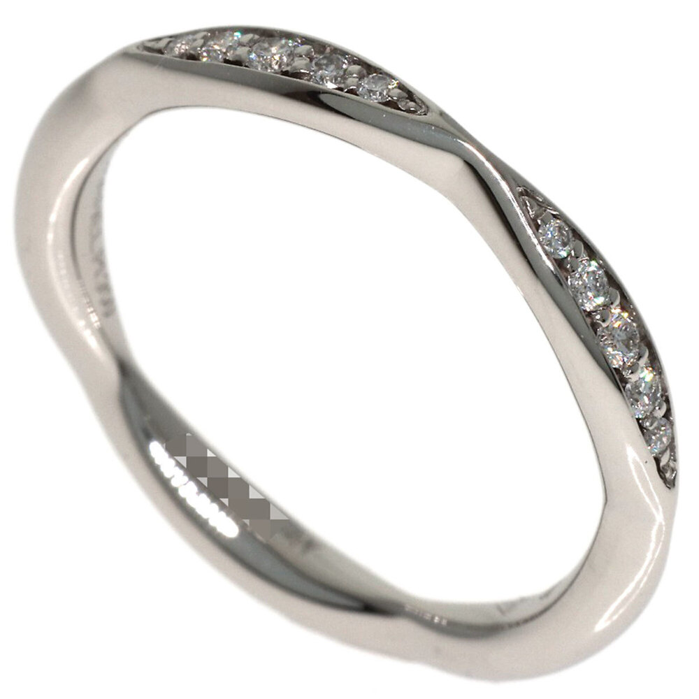 CHANEL Silver Diamond Eternity Ring #47